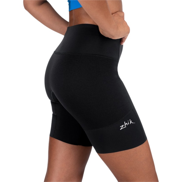2026 Zhik Mujer Performance Pantalones Cortos De Pádel Acolchados SRT-0066- BLACK - Black